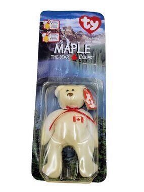 TY Teenie Beanie Baby Maple The Bear Retired 1999 McDonald's Toy New Read